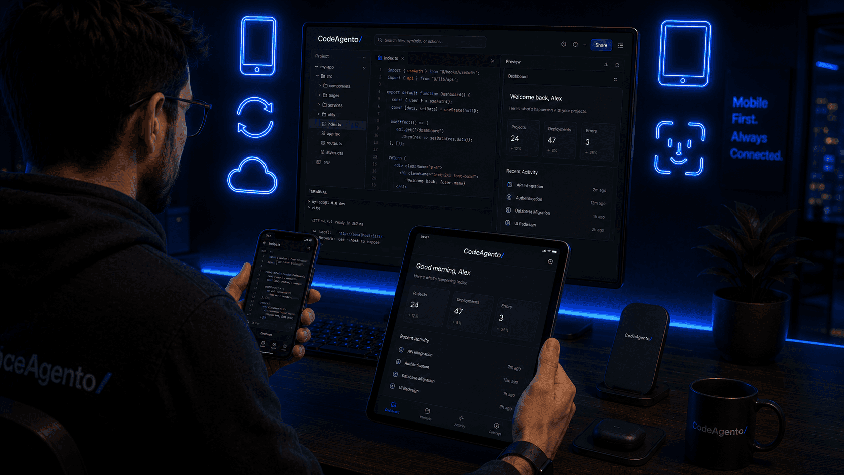 CodeAgento on all devices